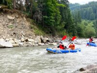 Rafting on the Chornyi Cheremosh River